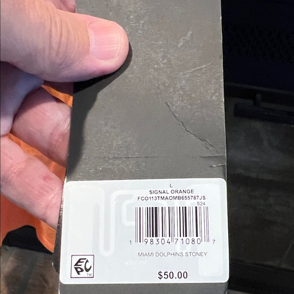 Stoney Clover Lane Miami Dolphins NFL Orange Graphic Tee - Picture 5 of 5